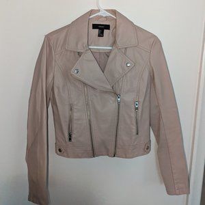Pink Faux Leather Jacket from Forever 21